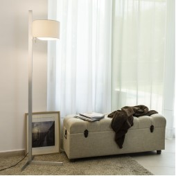 Lampara de pie Stand-up Aluminio y Gris Faro